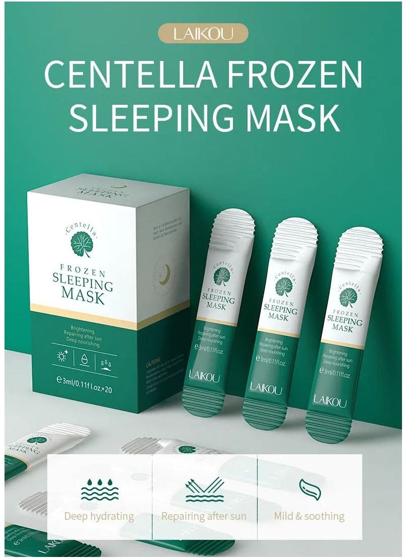 Centella - Centella Frozen Moisturizing Anti-Wrinkle Soothing After Sun Sleeping Mask 12pcs - Image 1