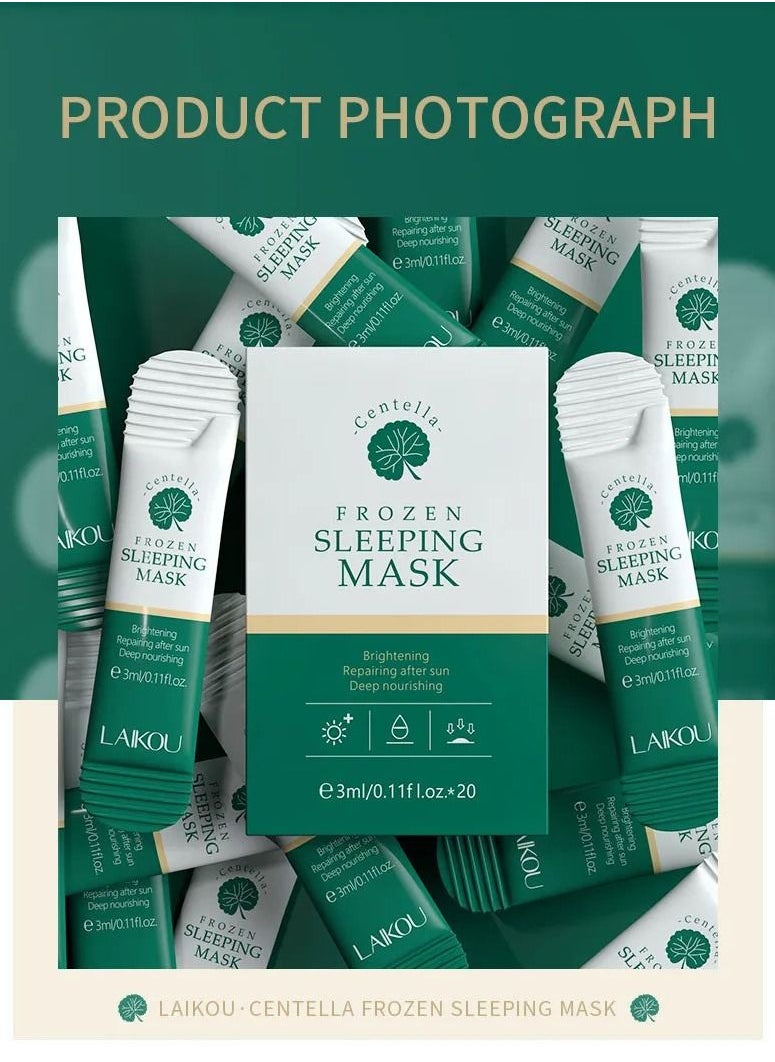 Centella - Centella Frozen Moisturizing Anti-Wrinkle Soothing After Sun Sleeping Mask 12pcs - Image 1