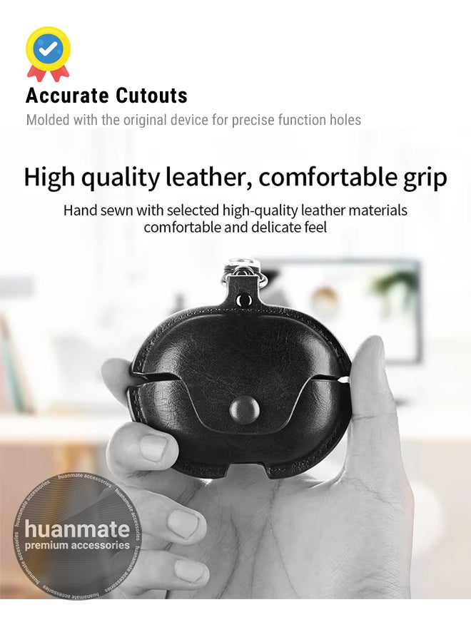 huanmate Huawei FreeBuds Pro 4 Shockproof Protection Case Cover - Black - Lightweight, Stylish Design, Accurate Cut-outs - Easy to Install & Remove - Durable Shield for Your Huawei FreeBuds Pro 4  - Image 5