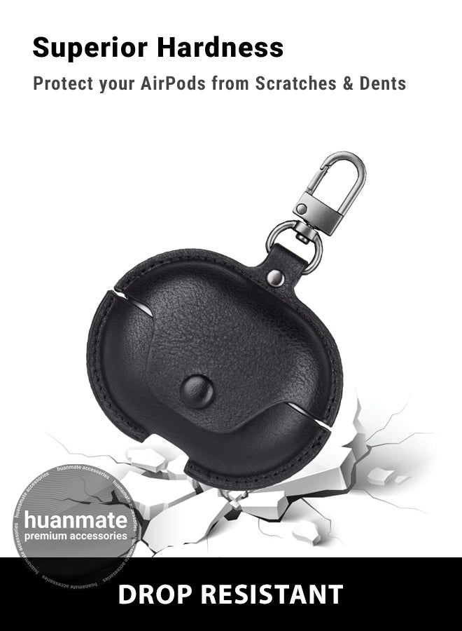 huanmate Huawei FreeBuds Pro 4 Shockproof Protection Case Cover - Black - Lightweight, Stylish Design, Accurate Cut-outs - Easy to Install & Remove - Durable Shield for Your Huawei FreeBuds Pro 4  - Image 4
