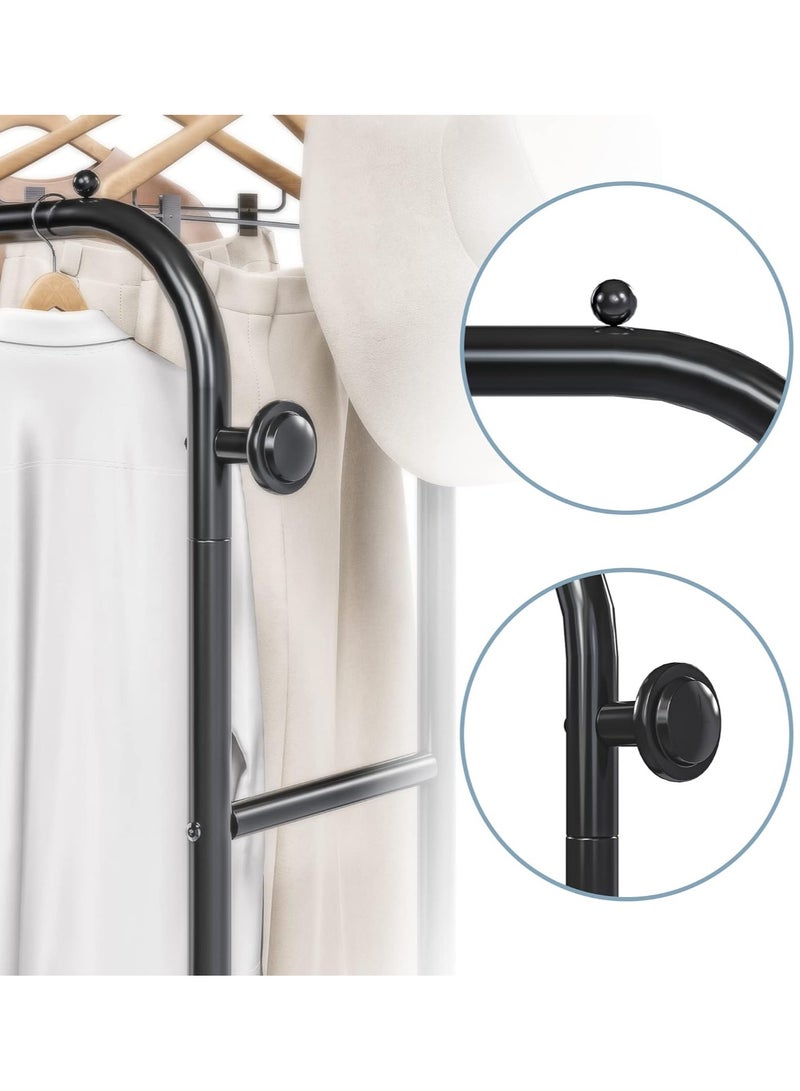 DubaiGallery Floor folding indoor iron wing type clothes rack balcony moving simple sun quilt clothes rack - Image 4