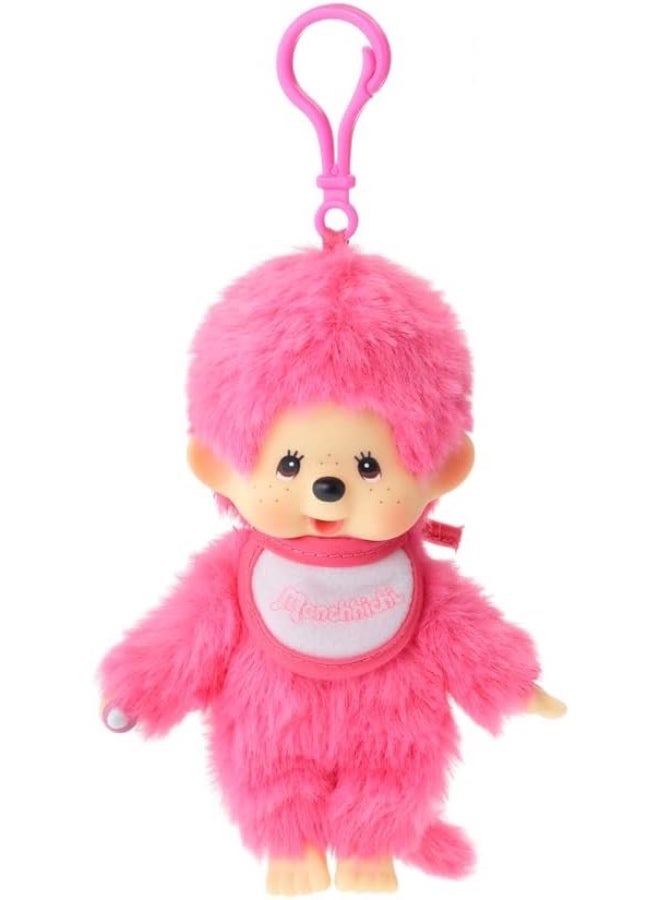 Monchhichi Colorful Beanies Plush Keychain with Plastic Hook, Assortment - Image 1