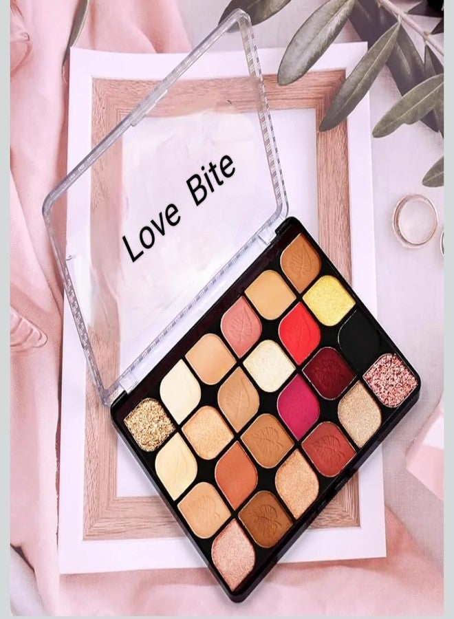 Love Bite Professional Eyeshadow Palette, 24 Shades, High Pigment, Lightweight Formula, Long Wearing, Easy to Blend, Love Bite Collection - Image 2