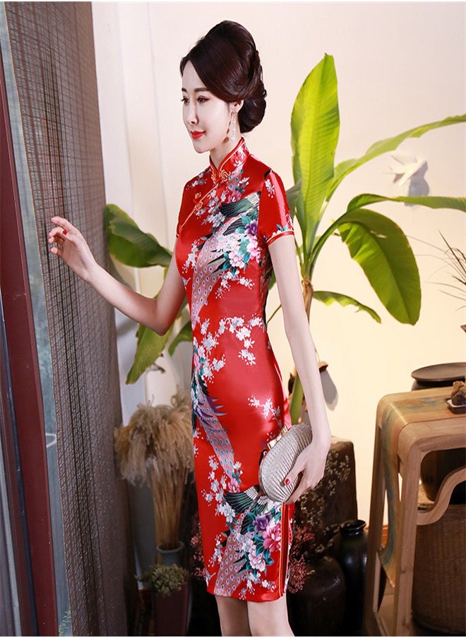 Loquat - Spring/Summer New Short Skirt Red - Image 1