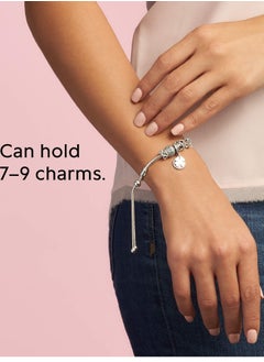 PANDORA PANDORA Jewelry Moments Sterling Silver Slider Snake Cubic Zirconia Bracelet  - Image 2