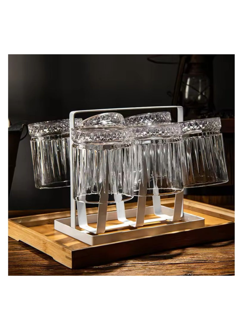6 Whiskey Glasses Old Fashioned for Scotch Lovers Style Glassware for Bourbon