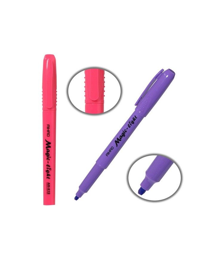 AIHAO أقلام تمييز بألوان متنوعة طرف مائل مجموعة 24 قلم بألوان حبر متنوعة - Image 3