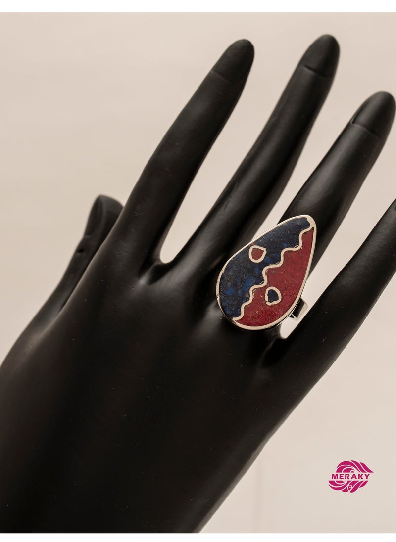 MERAKY colorful ring  950 . silver  - Image 2