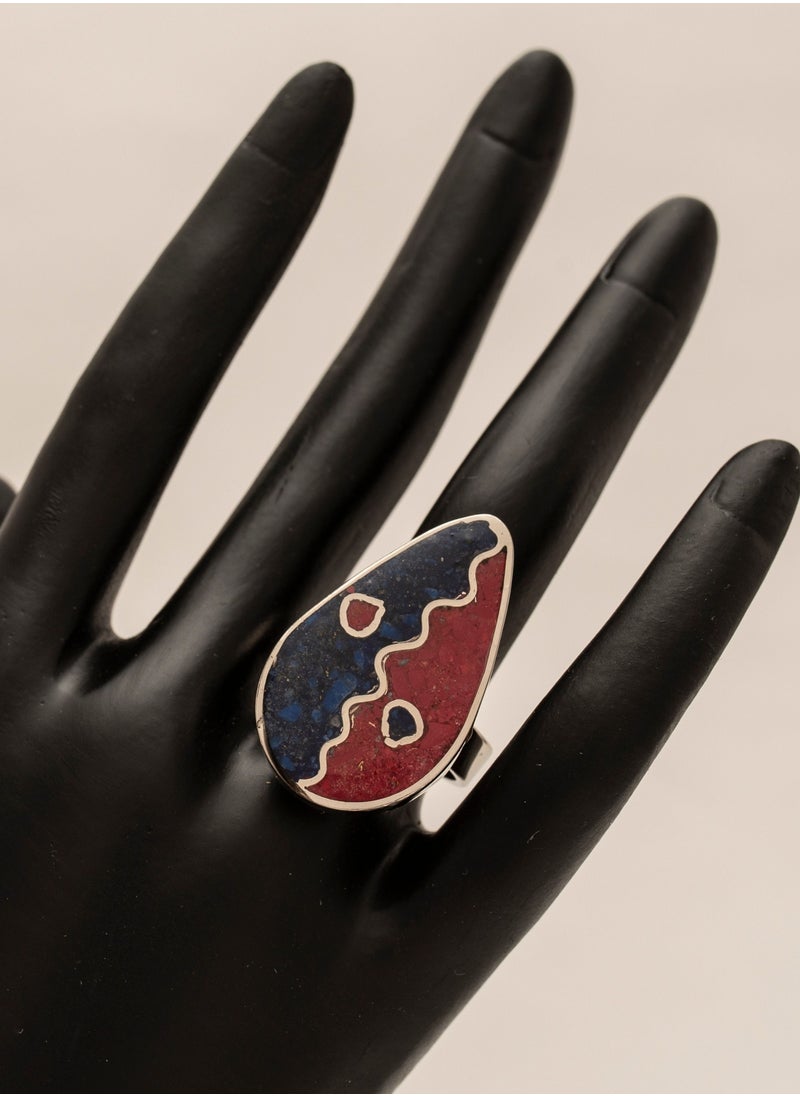 MERAKY colorful ring  950 . silver  - Image 4