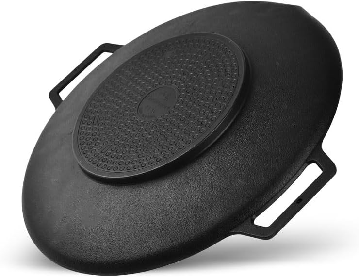 sisma Korean BBQ 1 IH Griddle Grill Pan with Bag, Nonstick Coating, All Stove(Gas, Electric & Induction), Indoor Outdoor Griddle(12in) - Image 3