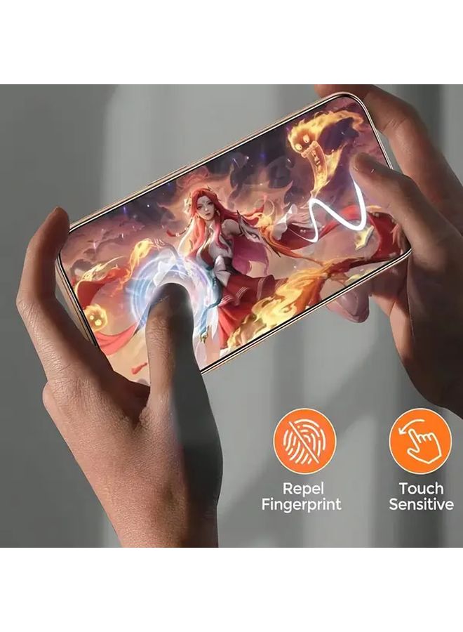 2 قطعة من واقي الشاشة الزجاجي المقوى الشفاف لهاتف iPhone 11 مقاوم للخدوش وبصمات الأصابع ومقاوم للماء والغبار - Image 3