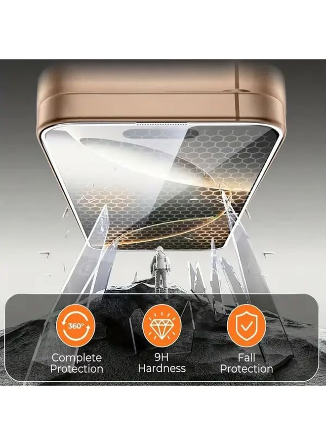 2 قطعة من واقي الشاشة الزجاجي المقوى الشفاف لهاتف iPhone 11 مقاوم للخدوش وبصمات الأصابع ومقاوم للماء والغبار - Image 2