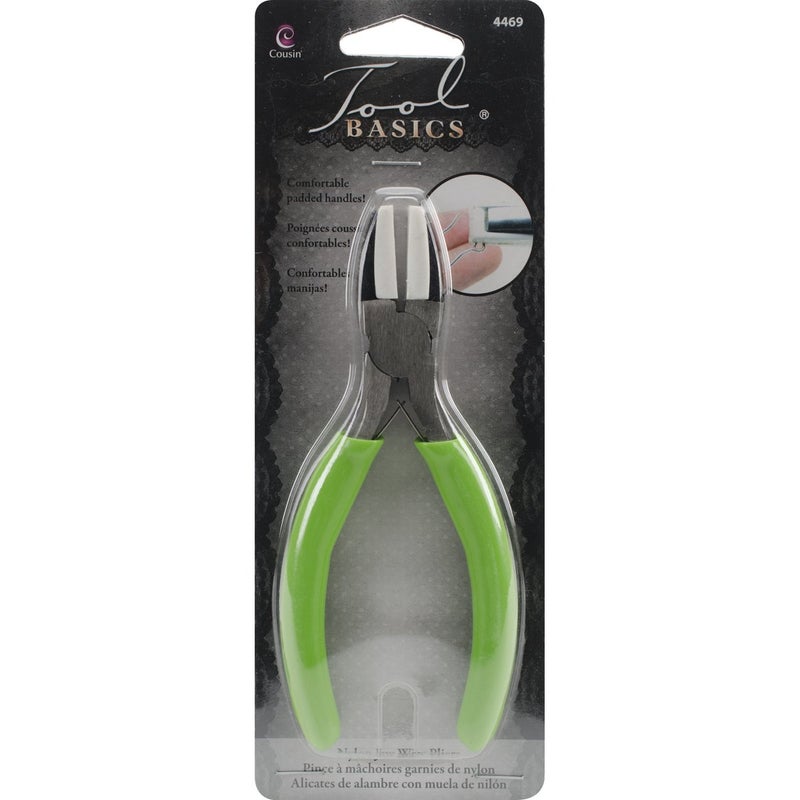 Cousin 4469 Cousin Nylon Jaw Craft and Jewelry Pliers Green 5 1/2" 1 - Image 1