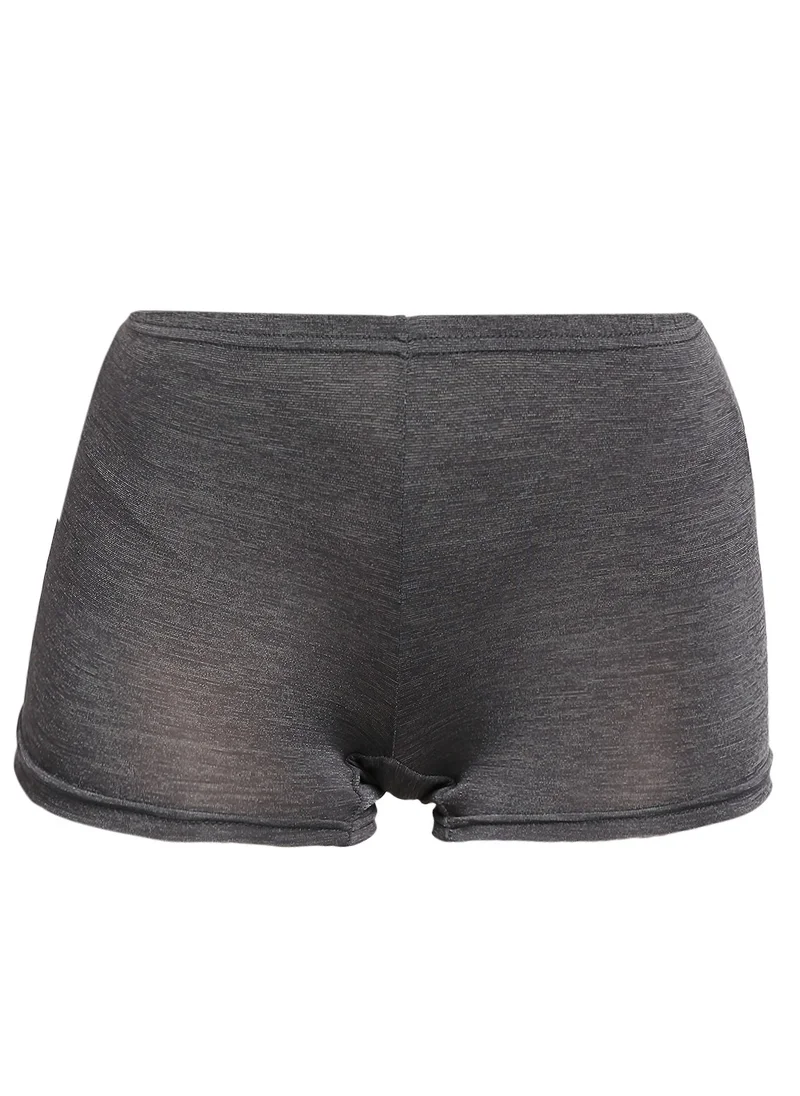 BYC Women's Boyshort Boxer Brief - Dark Grey