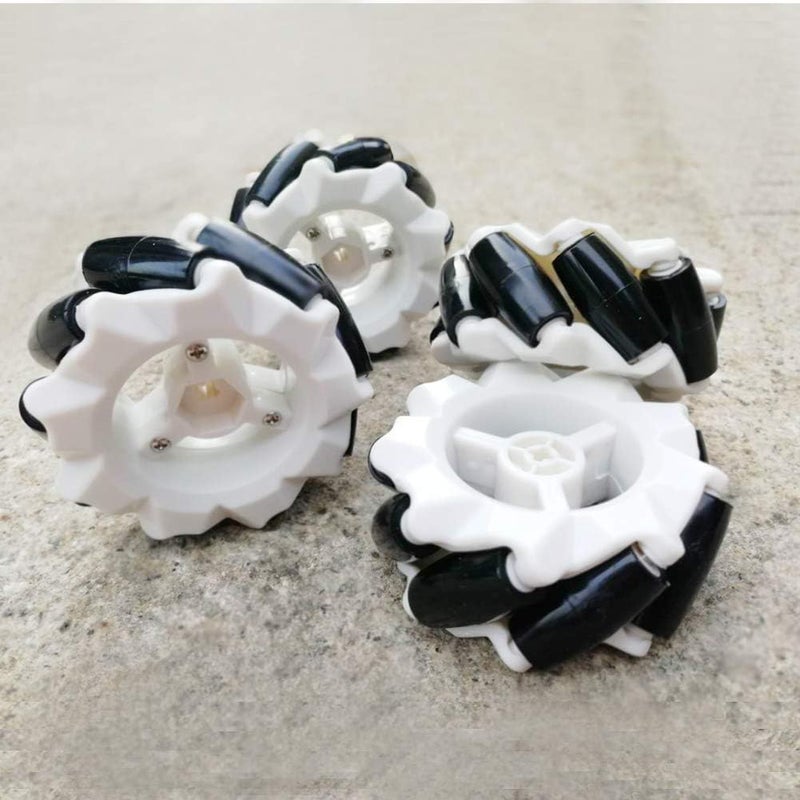 REES52 REES52 60mm Omni Wheel Set Plastic Omnidirectional Wheel Set for Arduino Robot Kit Lego NXT and Servo Motor - Image 3