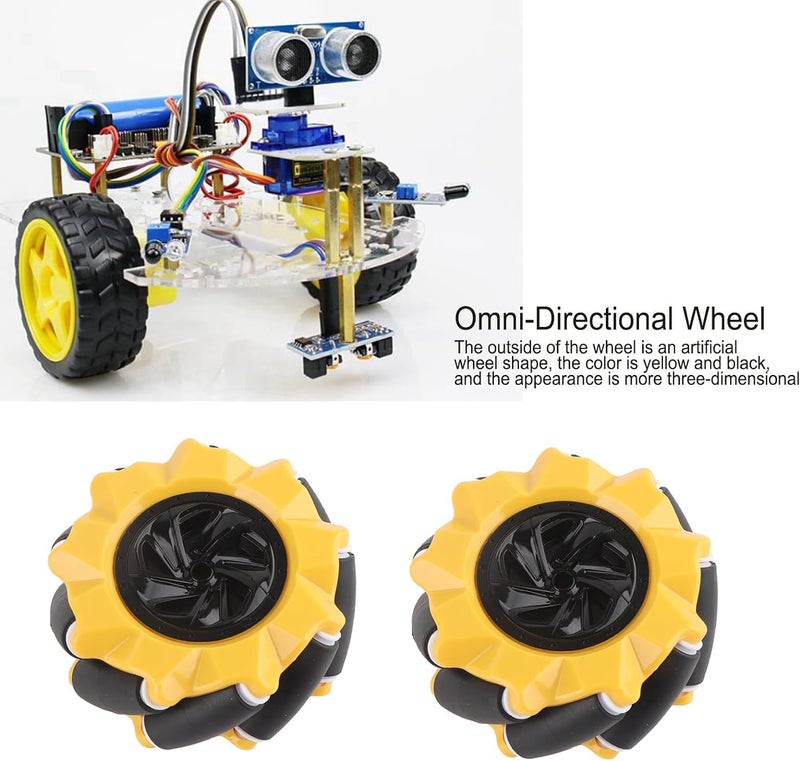 REES52 REES52 60mm Omni Wheel Set Plastic Omnidirectional Wheel Set for Arduino Robot Kit Lego NXT and Servo Motor - Image 4