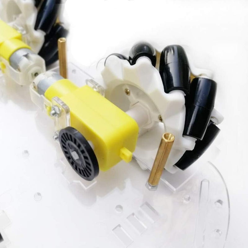 REES52 REES52 60mm Omni Wheel Set Plastic Omnidirectional Wheel Set for Arduino Robot Kit Lego NXT and Servo Motor - Image 5