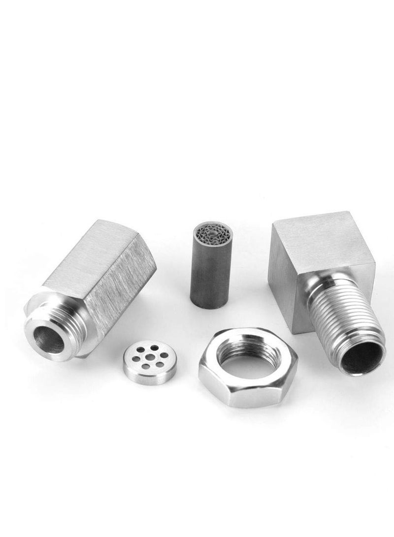Y&D O2 Oxygen Sensor Spacer 90 Degree Stainless Connector Adapter Right-Angle Screw Plug Fitting M18 x 1.5 Accessory 45mm  - Image 4
