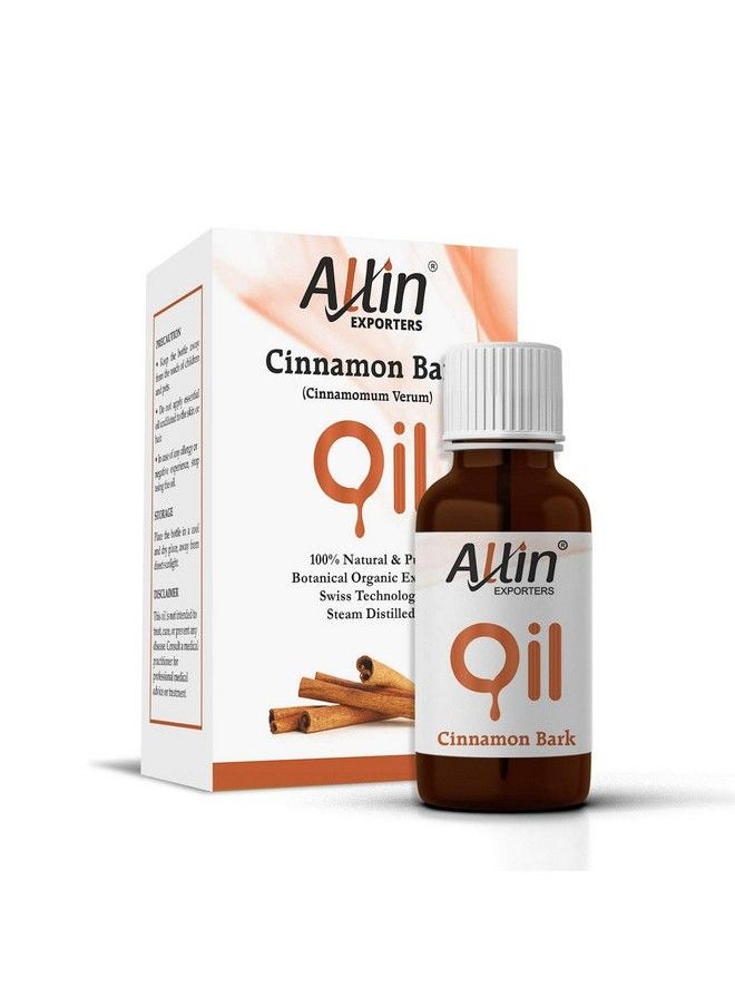 Allin Exporters Cinnamon Bark Oil 100% Natural Pure & Therapeutic Grade For Skin Acne Face Hair Aromatherapy Diffuser & Massage (30 Ml)  - Image 1