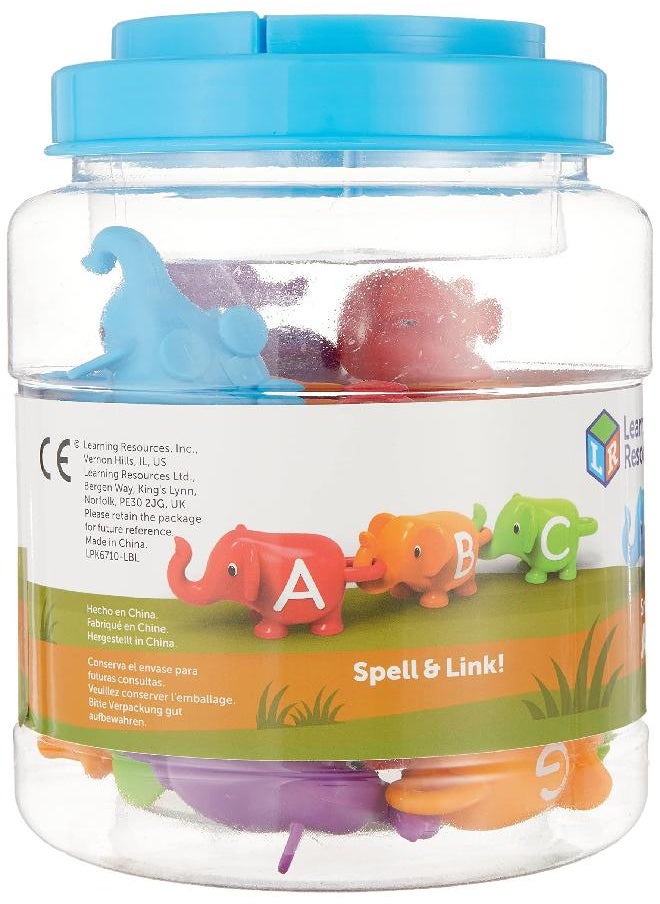 Learning Resources - Learning Resources Snap-n-Learn ABC Elephants, Educational Toys, Alphabet Elephant Toy, Fine Motor Toys, Counting and Sorting Toys, Ages 2+ - Image 1