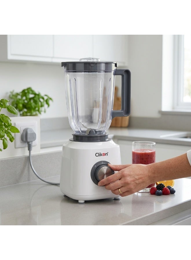 Clikon 2-in-1 Blender | 400W Power | Copper Motor | Practical Blending & Mixing | 2-Year Warranty | CK2294 | Red & Black 1.5 L 400 W CK2294 Red - Image 4