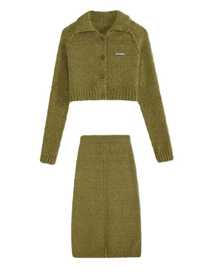 Beauenty High-grade sense gentle temperament knit suit skirt - Image 2