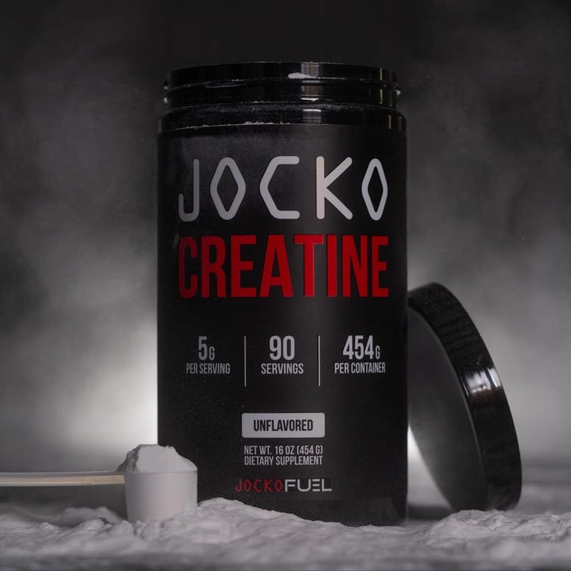 Jocko Fuel Creatine Monohydrate Powder  Creatine for Men  Women Supplement for Athletic Performance  Muscle Health 90 Servings 16 oz Unflavored 16 OZ JAR - Image 5