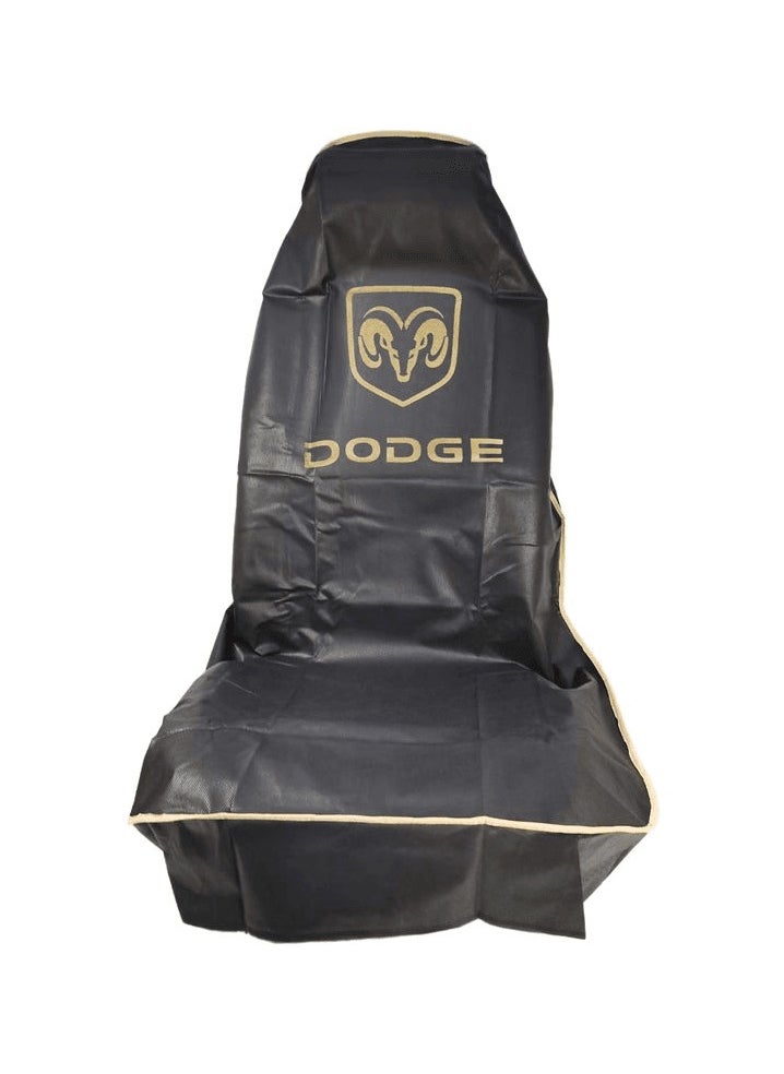 Dodge Universal Car Seat Cover Car Seat Dust Dirt Protection Cover Extra Protection For Your Seat 2/Pcs Set Black  - Image 2
