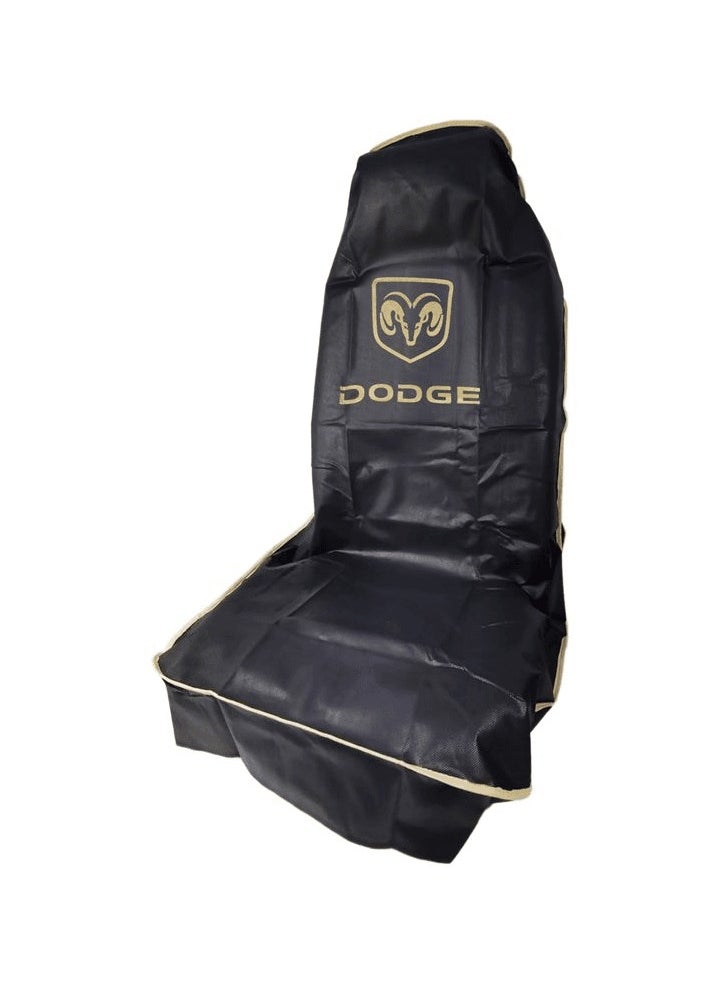 Dodge Universal Car Seat Cover Car Seat Dust Dirt Protection Cover Extra Protection For Your Seat 2/Pcs Set Black  - Image 4