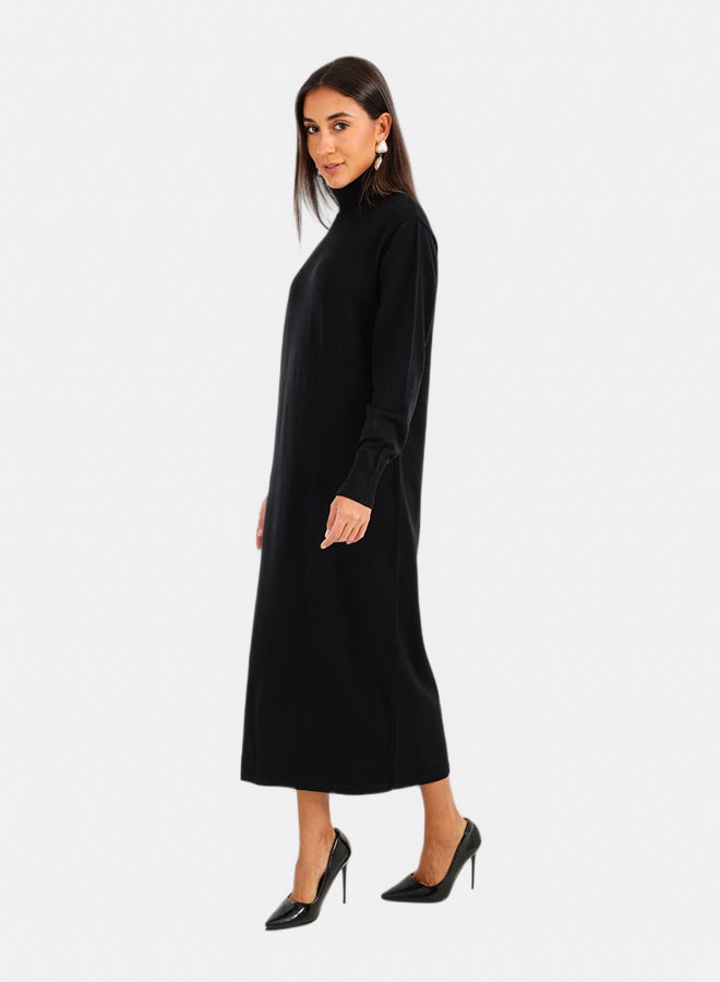 Carina Knit Turtle Neck Midi Dress - Image 2