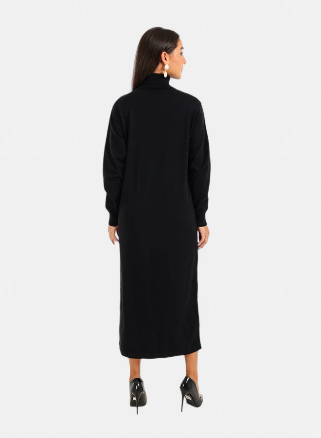 Carina Knit Turtle Neck Midi Dress - Image 3