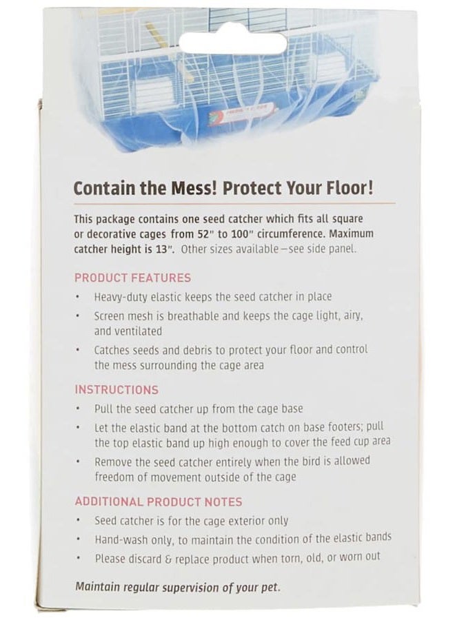 PH Prevue Hendryx PET PRODUCTS Mesh Bird Seed Catcher 13" H, Large Size - Image 2