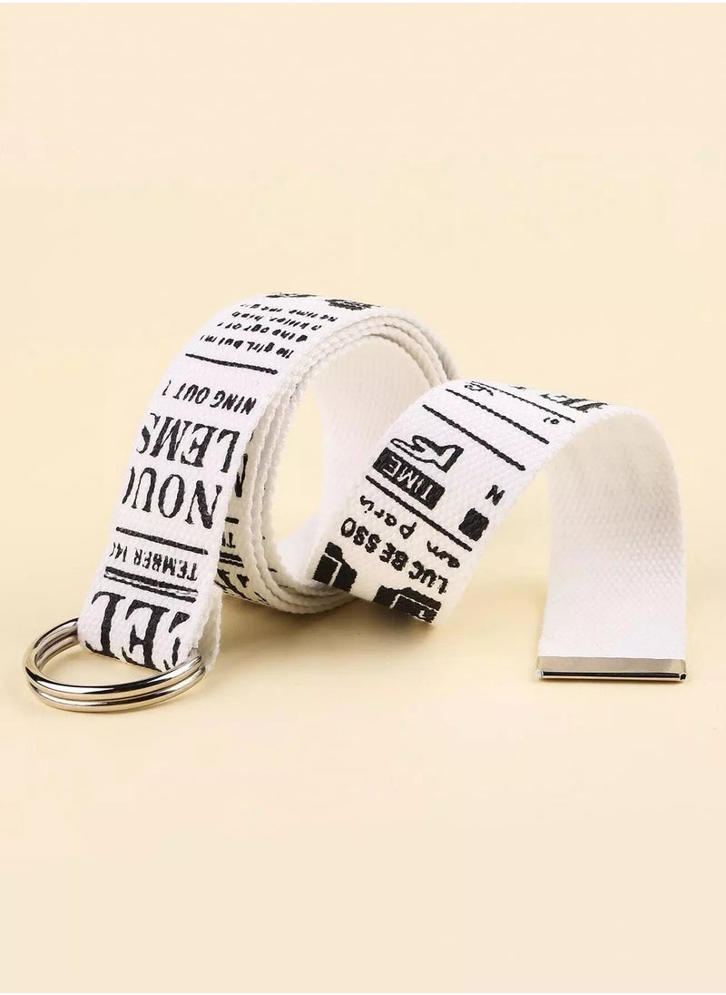 Generic 2pcs Letter Graphic Tape Belt  - Image 3