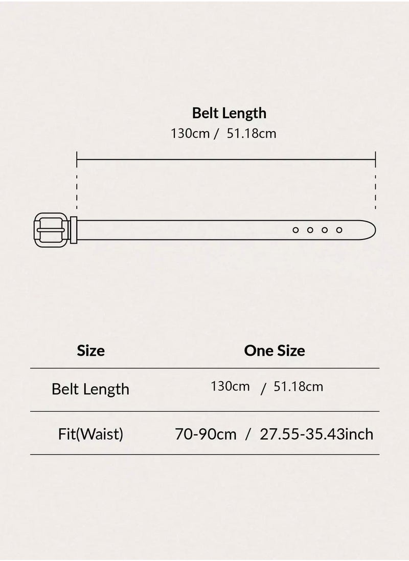 Generic 2pcs Letter Graphic Tape Belt  - Image 5