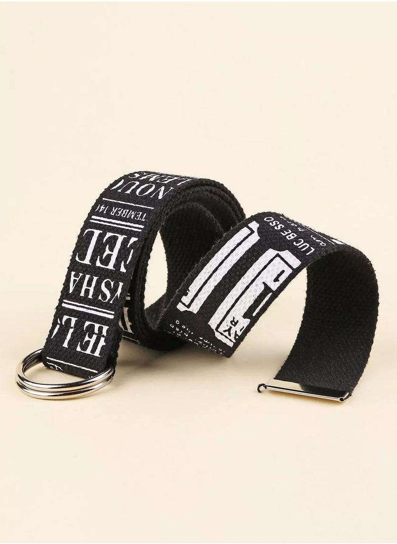 Generic 2pcs Letter Graphic Tape Belt  - Image 2