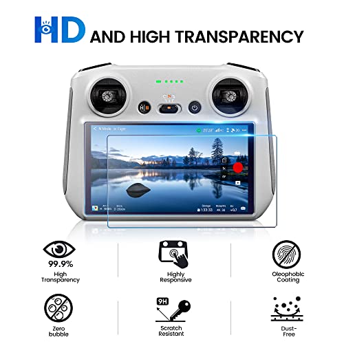 STARTRC ستارتي آر سي ميني 4 برو HD واقي شاشة زجاجي مقسى لجهاز DJI ميني 4 برو / إير 3S / مافيك 3 برو / ميني 3 / ميني 3 برو / إير 2S RC / RC 2 ملحقات جهاز التحكم عن بعد (عبوة 2) - Image 2