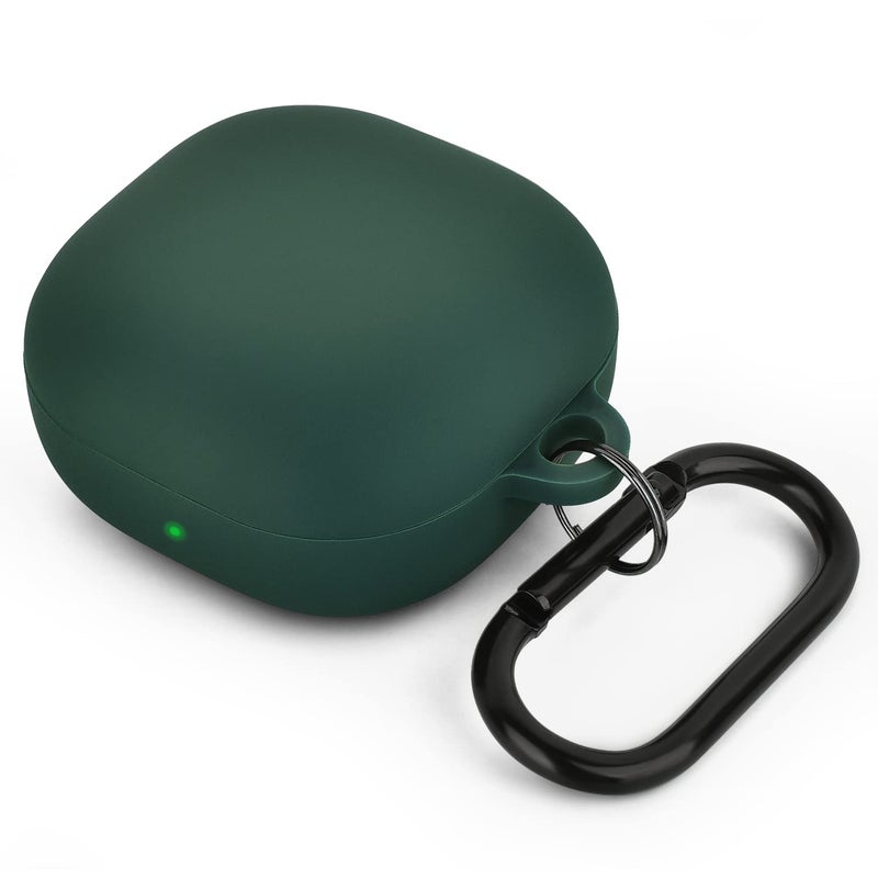 AIRSPO Silicone Case Compatible with Samsung Galaxy Buds 2 Pro/Galaxy Buds 2/ Galaxy Buds Pro/Galaxy Buds Live Case (Midnight Green) - Image 1