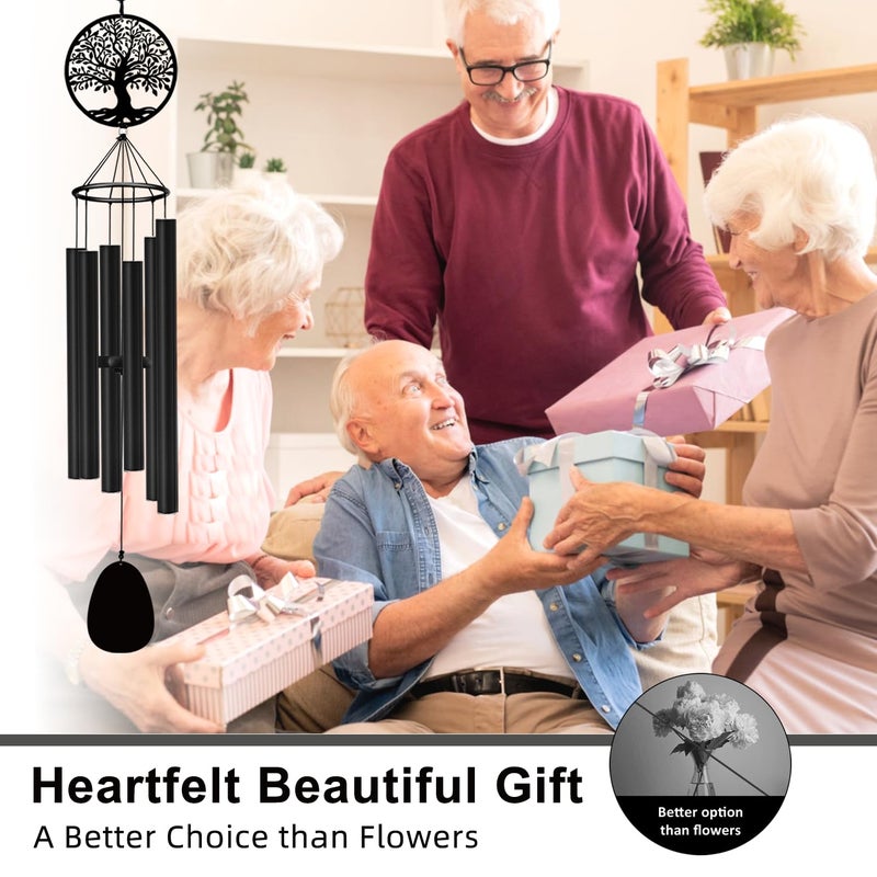 ASTARIN Memorial Wind Chimes for Outside Deep Tone, 36" Windchimes Sympathy Gifts for Loss of Loved one, Bereavement Condolence Remembrance Funeral Chimes for Grieving Friends Loss of Mother Father - Image 3