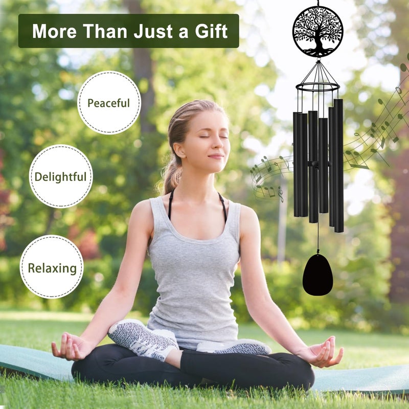ASTARIN Memorial Wind Chimes for Outside Deep Tone, 36" Windchimes Sympathy Gifts for Loss of Loved one, Bereavement Condolence Remembrance Funeral Chimes for Grieving Friends Loss of Mother Father - Image 4