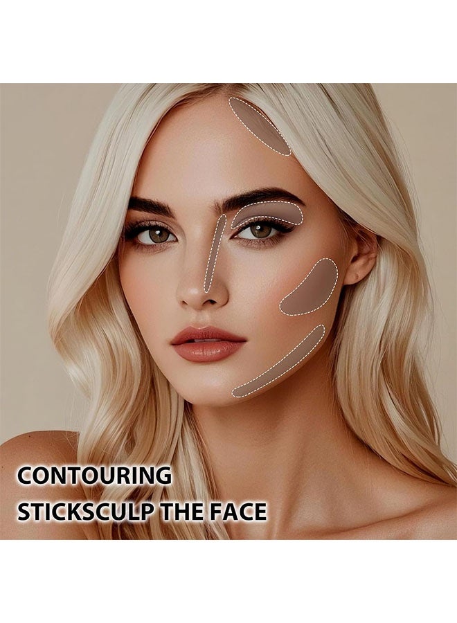 نوفو هايلايتر لايت باي لايت، عصا كونتور سائلة باردة اللون، مكياج كونتور كريم باللون الرمادي البارد، مكياج خفيف الوزن قابل للدمج بتشطيب مطفي، سهل تشكيل الوجه، غير دهني، طويل الأمد، 01# بني رمادي - Image 2