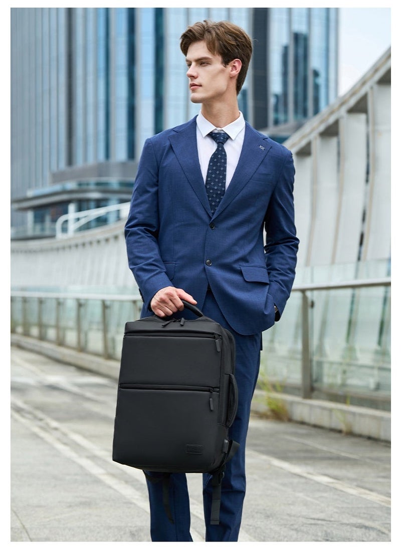 RAHALA RAL815 RAHALA Business and Travel Backpack, Waterproof and Anti-Theft, with USB Charging Port and 15.6-inch Laptop Compartment - GREY - Image 5