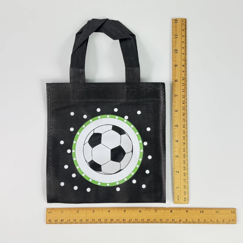BANBALLON 20 PCS Soccer Party Favor Bags Soccer Gift Bags Treat Gift Bags for Kids Soccer Birthday Party Sports Theme Party Baby Shower World Cup Goodie Bags Supplies (Soccer) - Image 3
