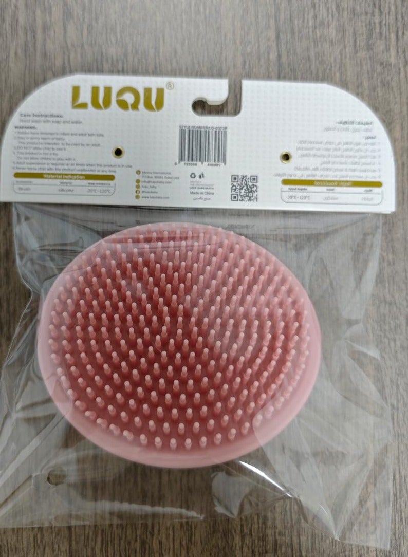 LuQu فرشاة استحمام سيليكون (مشط قشرة رأس الأطفال، ماساج لفروة الرأس سيليكون، فرشاة شامبو بشعيرات ناعمة للمواليد والأطفال الصغار. رأس فرشاة شامبو سيليكون ماساج لفروة الرأس) - Image 3