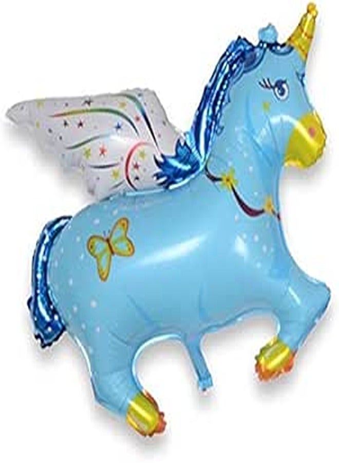 Mini Pegasus Aluminium Foil Balloons Balls Birthday Party Festival Decor Supplies Blue