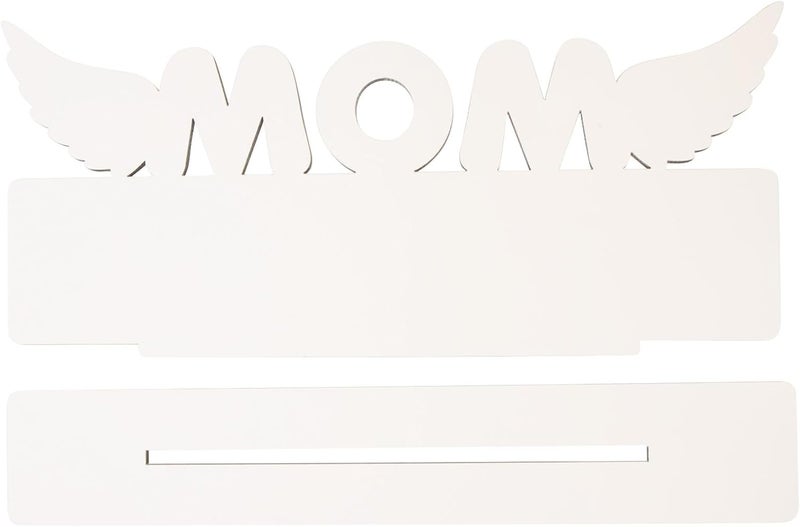 إطار صور تسامي لعيد الأم، مستلزمات DIY، مقاس 285x125x5 مم، إطار صور زخرفي من MDF للطاولة، فارغ للحرف اليدوية وقطعة مركزية للحفلات - Image 1