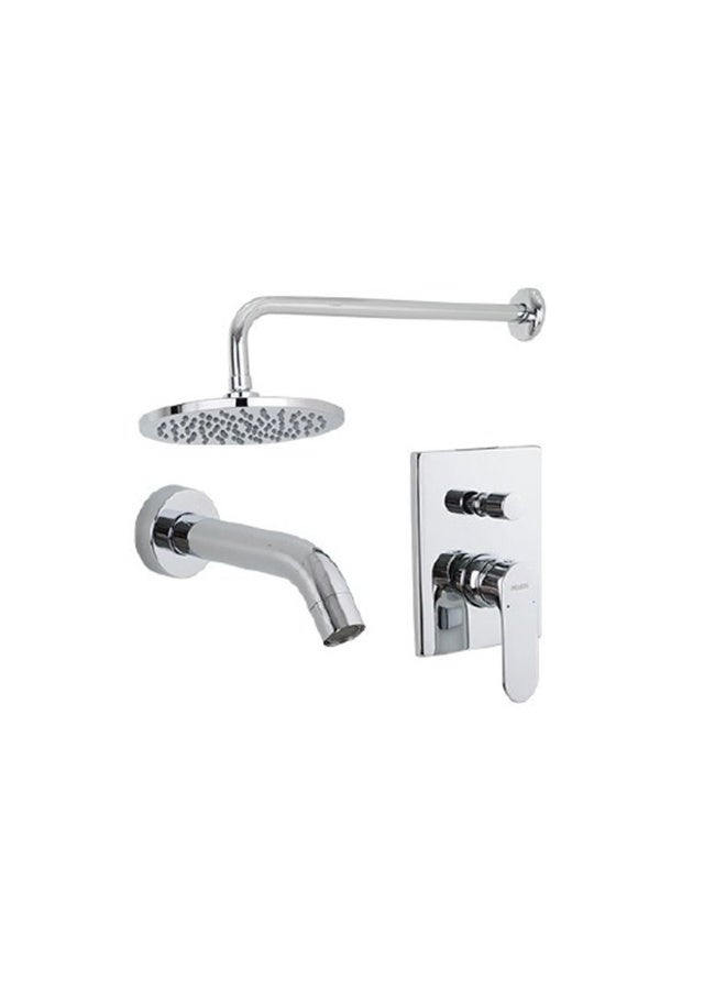DANUBE HOME Milano Verdi Concealed Bath-Shower Mixer with Complete Set – Wall-Mounted Brass Mixer Tap with Hand Shower | Modern Design, Durable Finish, Easy Install for Bathrooms - Image 1