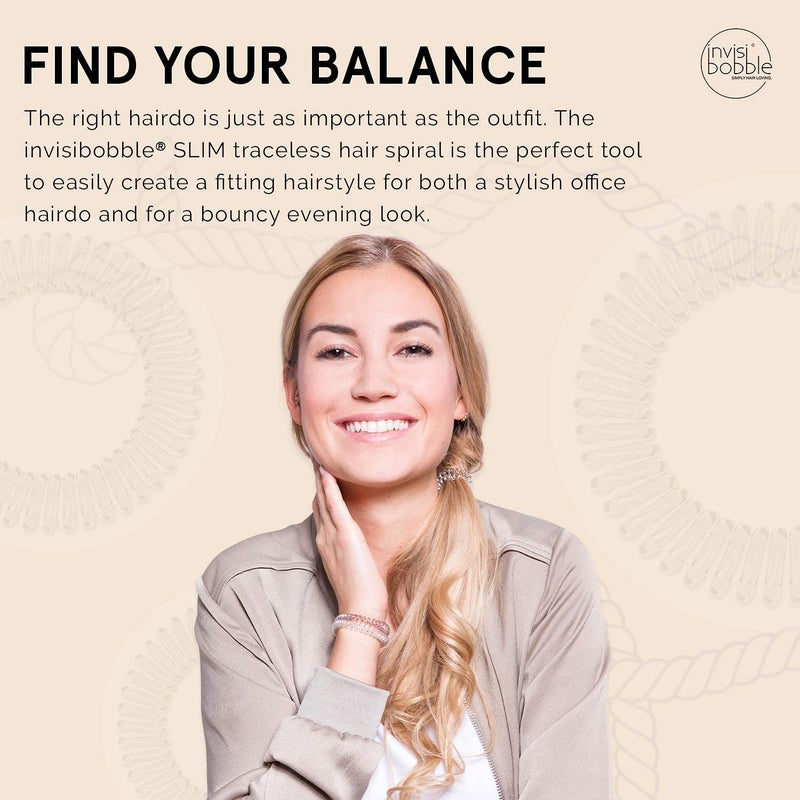 إنفيزيبوبل مجموعة ربطات للشعر بتصميم حلزوني رفيع بلا أثر من 3 قطع - Image 4