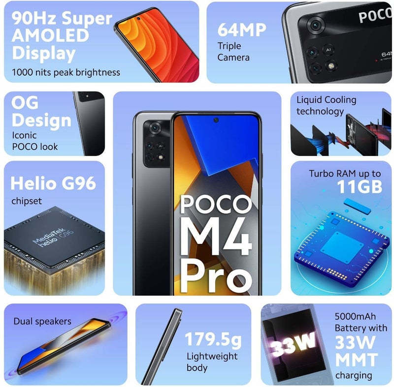 POCO M4 Pro (Power Black, 6GB RAM 64GB Storage) - Image 3