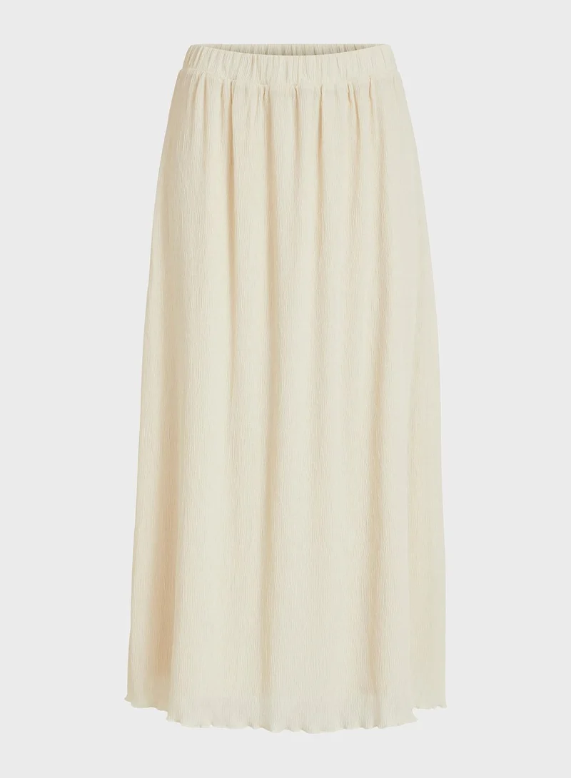 Vila Pleated Midi Skirt