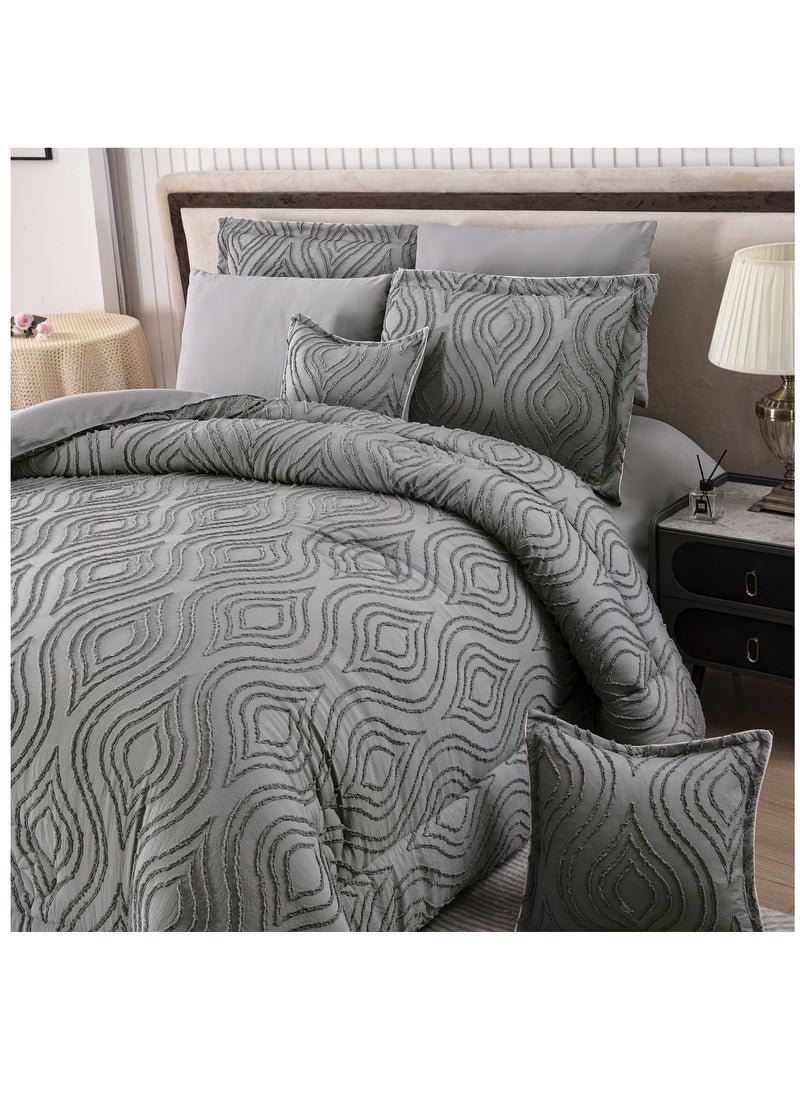 Hi homey Comforter Set- Bed in a Bag 8 Pieces set All Season Bedding Sets with Comforter & Luxurious Microfiber Fabric comforter set  - Image 4